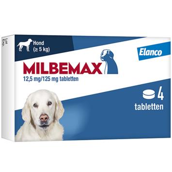 Milbemax grote hond <br> 4 tabletten