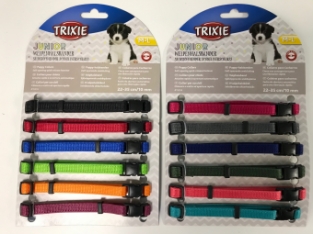 Puppy bandjes Trixie junior 12 stuks  M/L alle kleuren